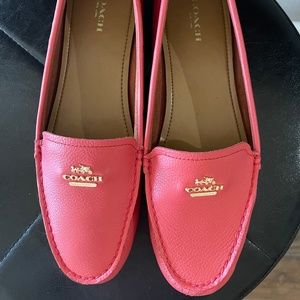 Coach leather loafers